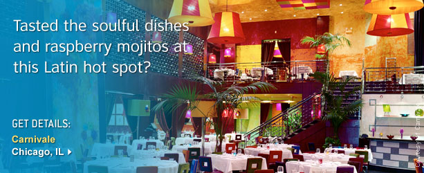 Carnivale Latin Restaurant in Chicago IL